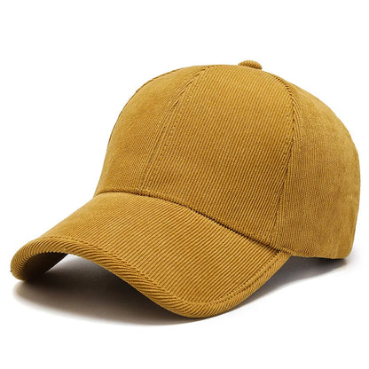 FS Army Green Yellow Winter Corduroy Caps For Men Luxury Brand Women Hat Warm Streetwear Hip Hop Baseball Cap Bone Masculino