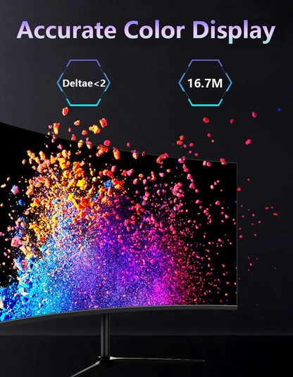 27 Inch VA 165hz Monitors Gamer 1MS 2K QHD 144hz Gaming Monitors PC LCD Curved Screen Monitor for Desktop Displays HDMI DP