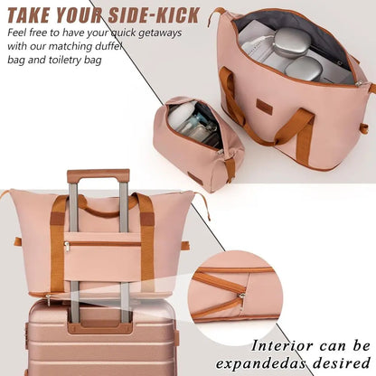 5-Piece Hardside ABS Spinner Luggage Set with TSA Lock, Waterproof and Lightweight for Men & Women