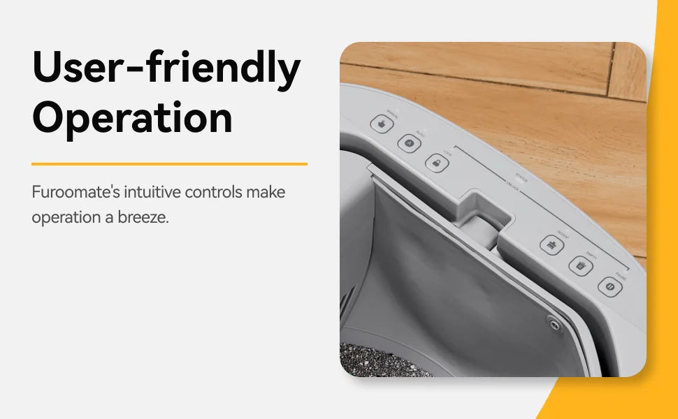 Furoomate - Automatic Smart Cat Litter Box, Self-Cleaning, 11L, High-Capacity Pet Toilet Tray