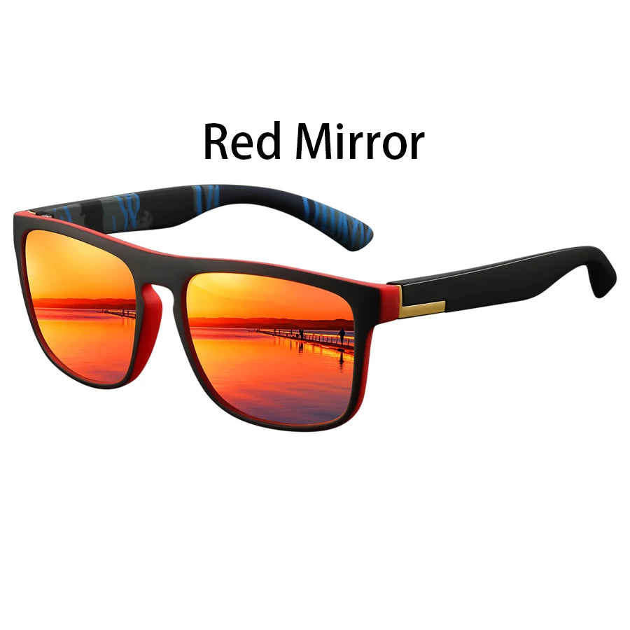 Fashion Square Vintage  Sunglasses Men Women Retro Driving Fishing Luxury Brand Designer Sun Glasses  Eyewear