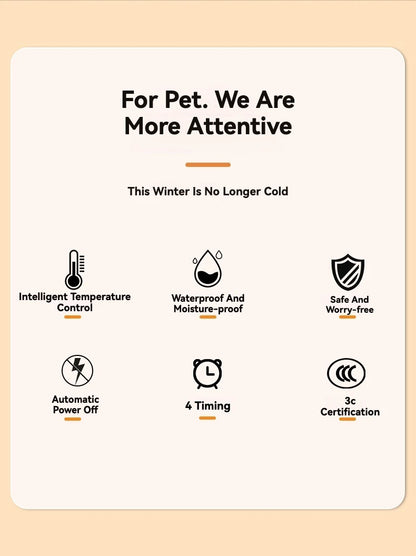 Adjustable Temperature Waterproof Pet Heating Pad Electric Blanket Winter Warmer Dog Mattress for Cats And Dogs US/EU