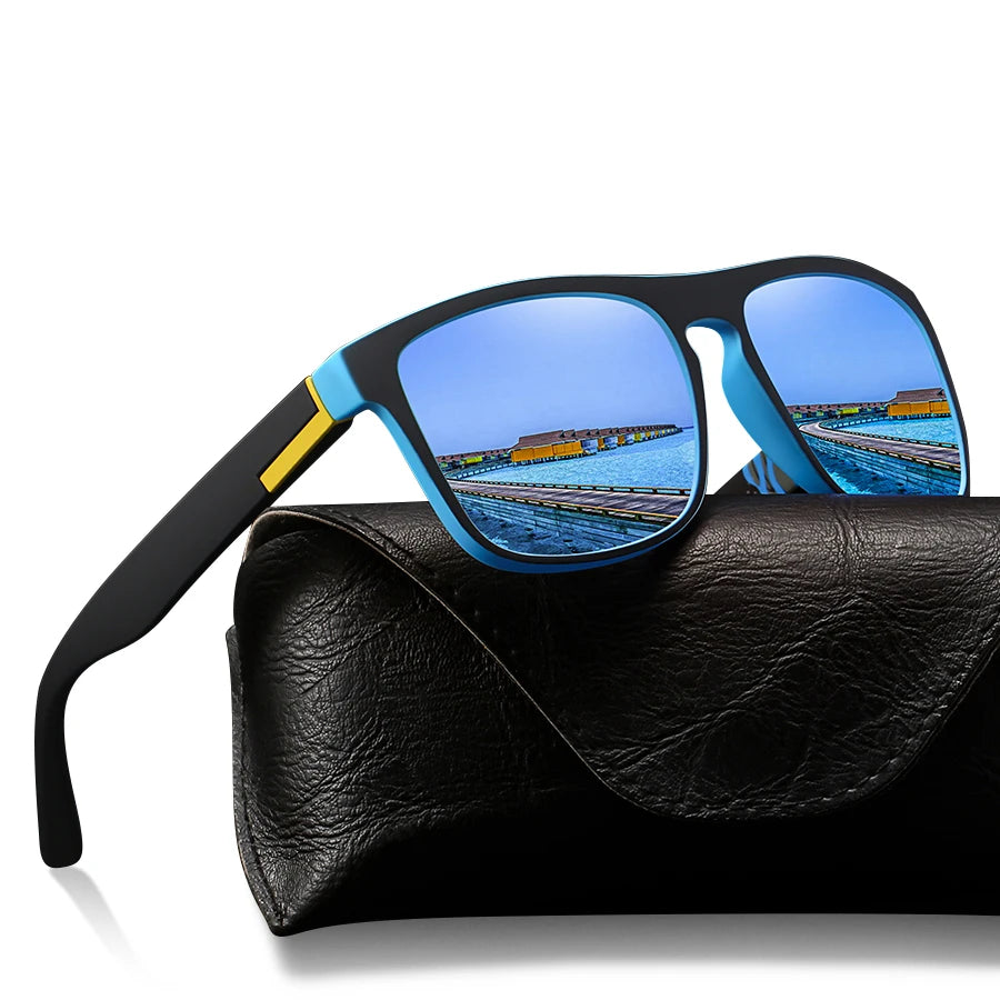 Fashion Square Vintage  Sunglasses Men Women Retro Driving Fishing Luxury Brand Designer Sun Glasses  Eyewear