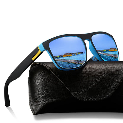Fashion Square Vintage  Sunglasses Men Women Retro Driving Fishing Luxury Brand Designer Sun Glasses  Eyewear