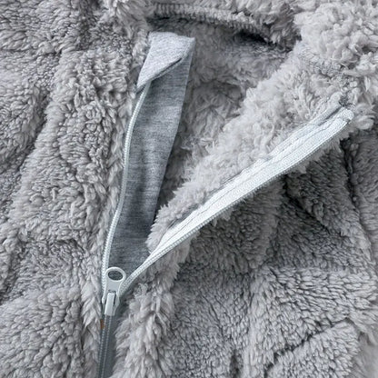 Cartoon Baby Clothes Boy Romper Long Sleeve Arctic Velvet Hooded Baby Girl Romper Winter Warm  Newborn Clothes 0-18 Months