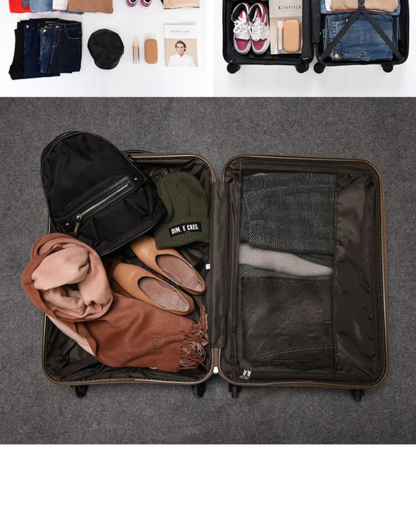 Business Suitcases 24 28 Inch 20''Carry On Luggage Spinner Lightweight Hardside Suitcase with  Lock for Travel Business