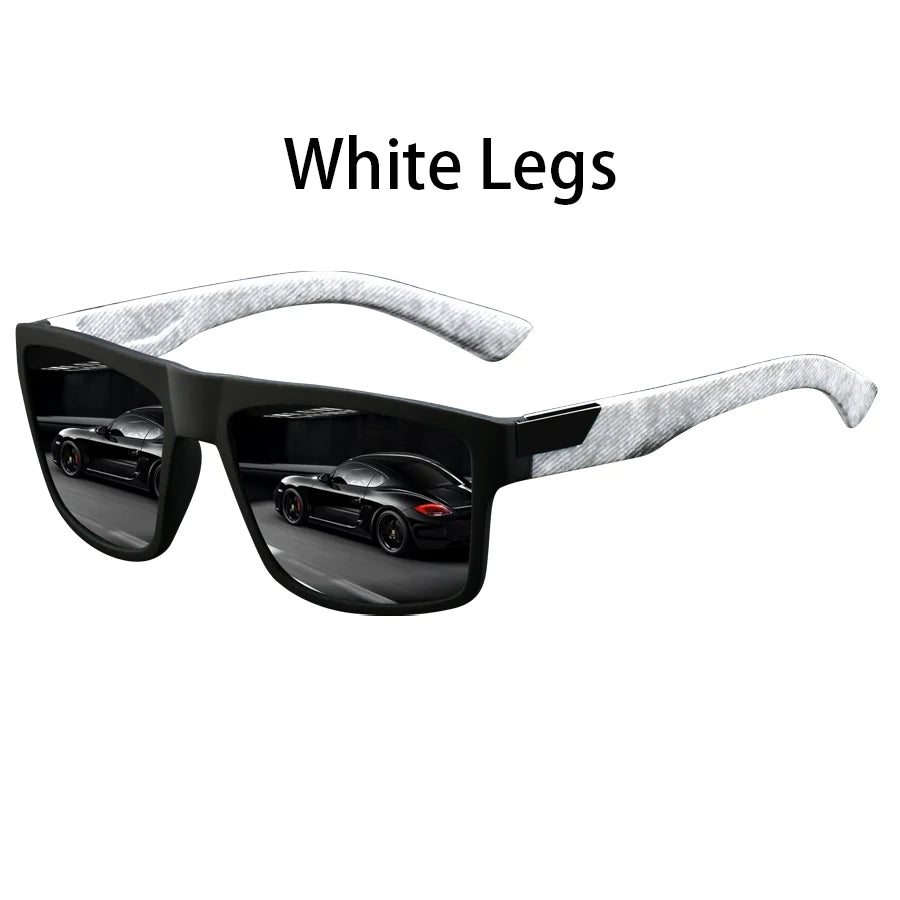 Fashion Square Vintage  Sunglasses Men Women Retro Driving Fishing Luxury Brand Designer Sun Glasses  Eyewear