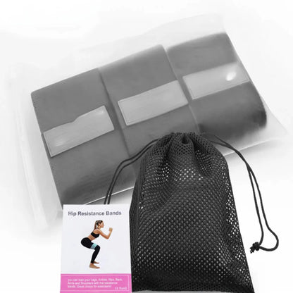 Fitness Resistance Bands Exercise Workout Set Fabric Loop Yoga Booty 3-Piece  Leg Thigh Butt Squat Glute