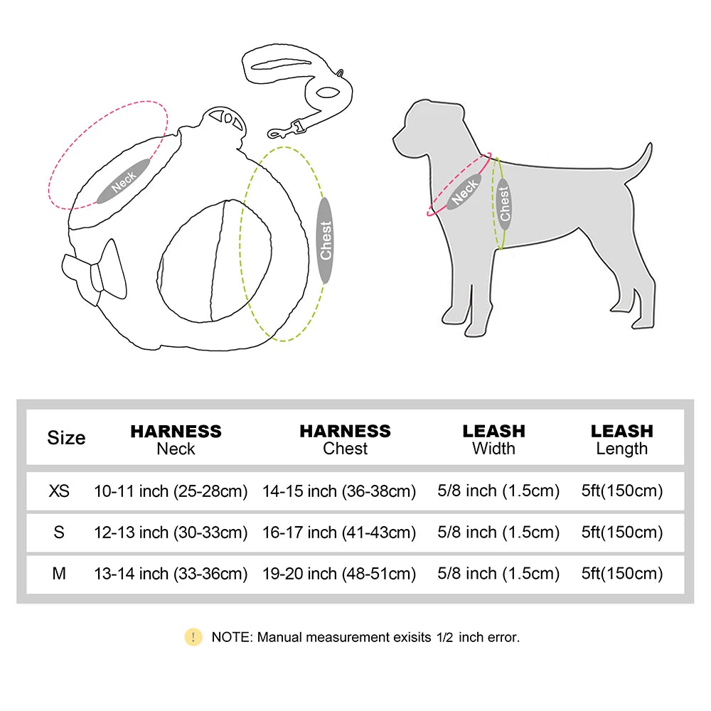 Winter Warm Pet Dog Harness Leash Set Soft Fur Padded Puppy Cat Harness Vest Thick Dogs Vest For Small Medium Dogs Chihuahua Pug