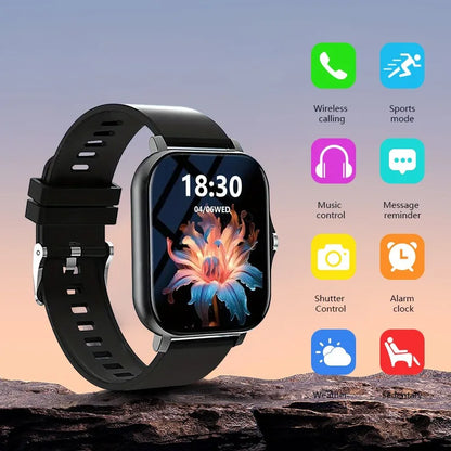 Smart Watch 1.83-inch Full-touch-screen Sports Fitness Watch Is Equipped with Call Function, Pedometer Calculator, Sports Mode