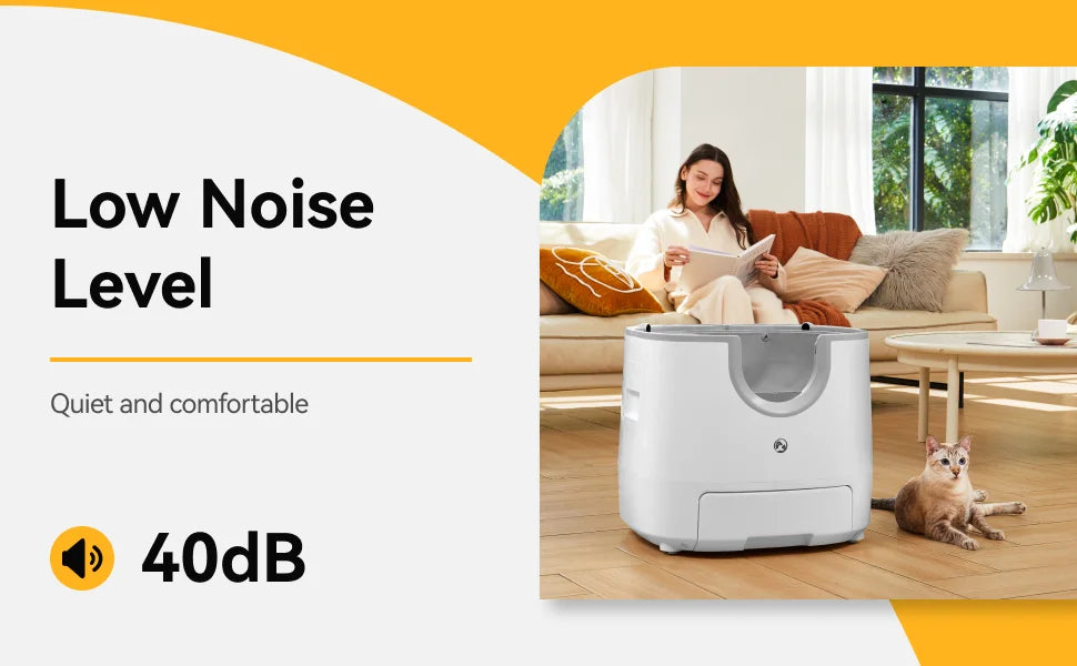 Furoomate - Automatic Smart Cat Litter Box, Self-Cleaning, 11L, High-Capacity Pet Toilet Tray