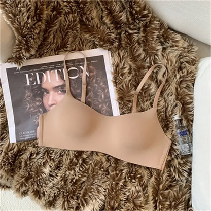 Seamless Bras For Women Small Chest 1/2 Cup Push Up Bra Non-Wire Bra Women Support Underwear Sexy Lingerie Female Intimates