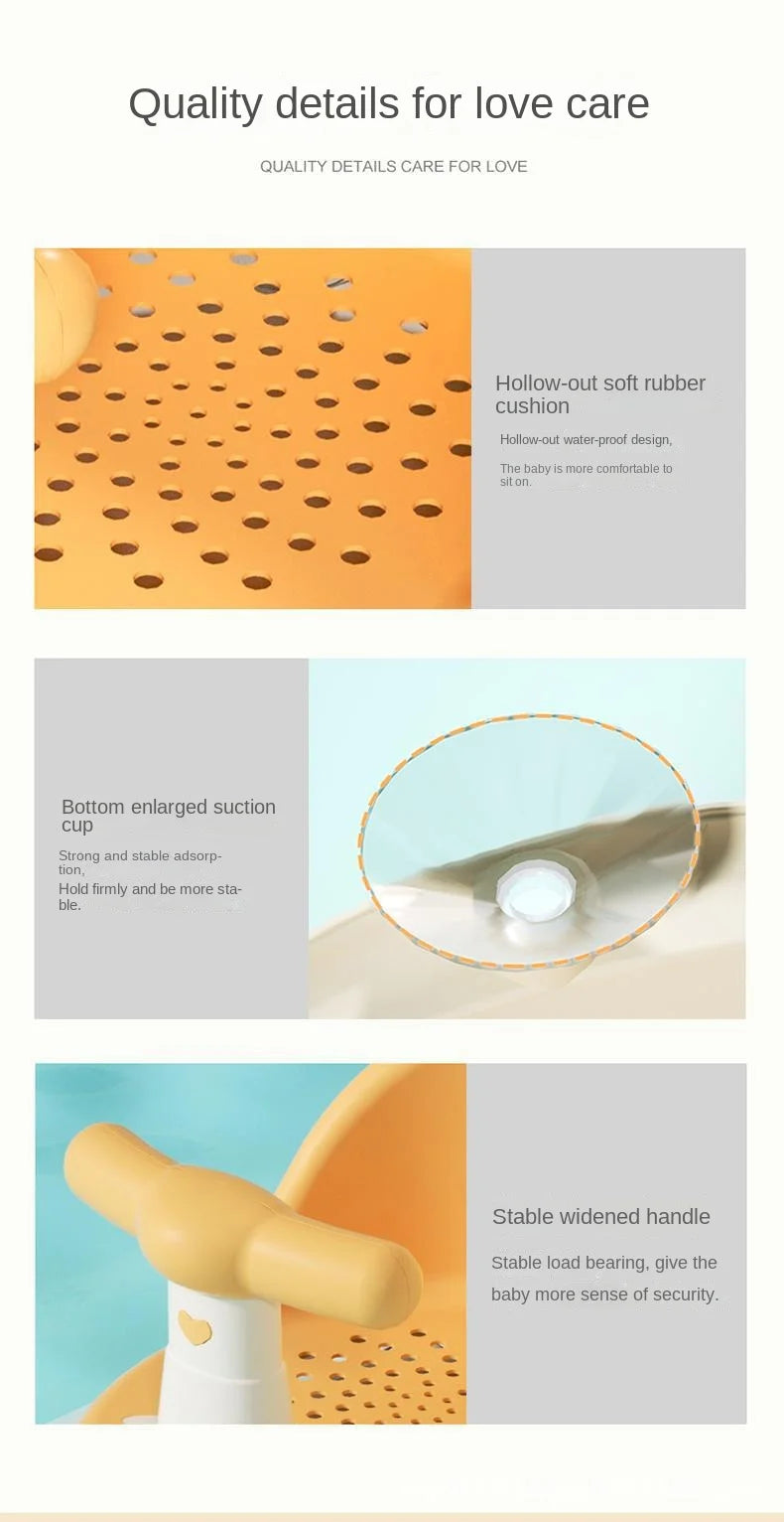 Children's Shower Seat Portable Shower Stand for Newborns and Young Children Children's Growth Accessories