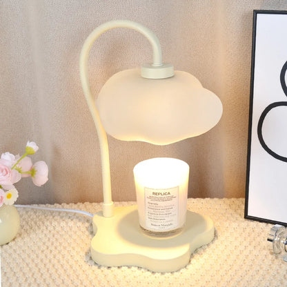 Creative Cloud-Shaped Wax Melt Lamp with Timer  Aromatherapy Night Light, Scented Candle Warmer, Stylish Desk Table Lamp