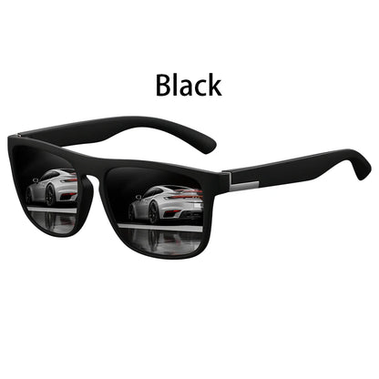 Fashion Square Vintage  Sunglasses Men Women Retro Driving Fishing Luxury Brand Designer Sun Glasses  Eyewear