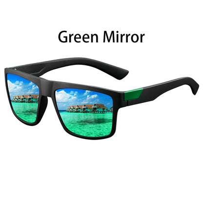 Fashion Square Vintage  Sunglasses Men Women Retro Driving Fishing Luxury Brand Designer Sun Glasses  Eyewear