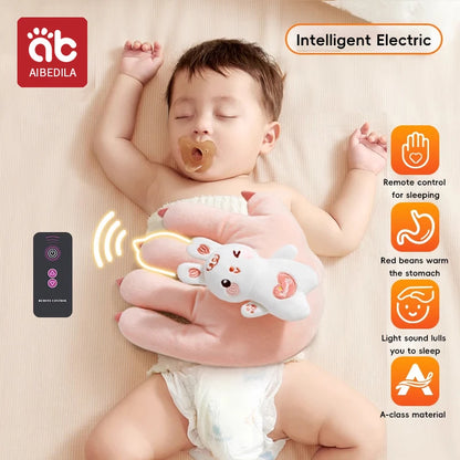 AIBEDILA Soothing Baby Sleep Aid Pillow Babies Soothing Palms Baby Sleep Aid Infant Calming Remote Control Hand Palms Toddler