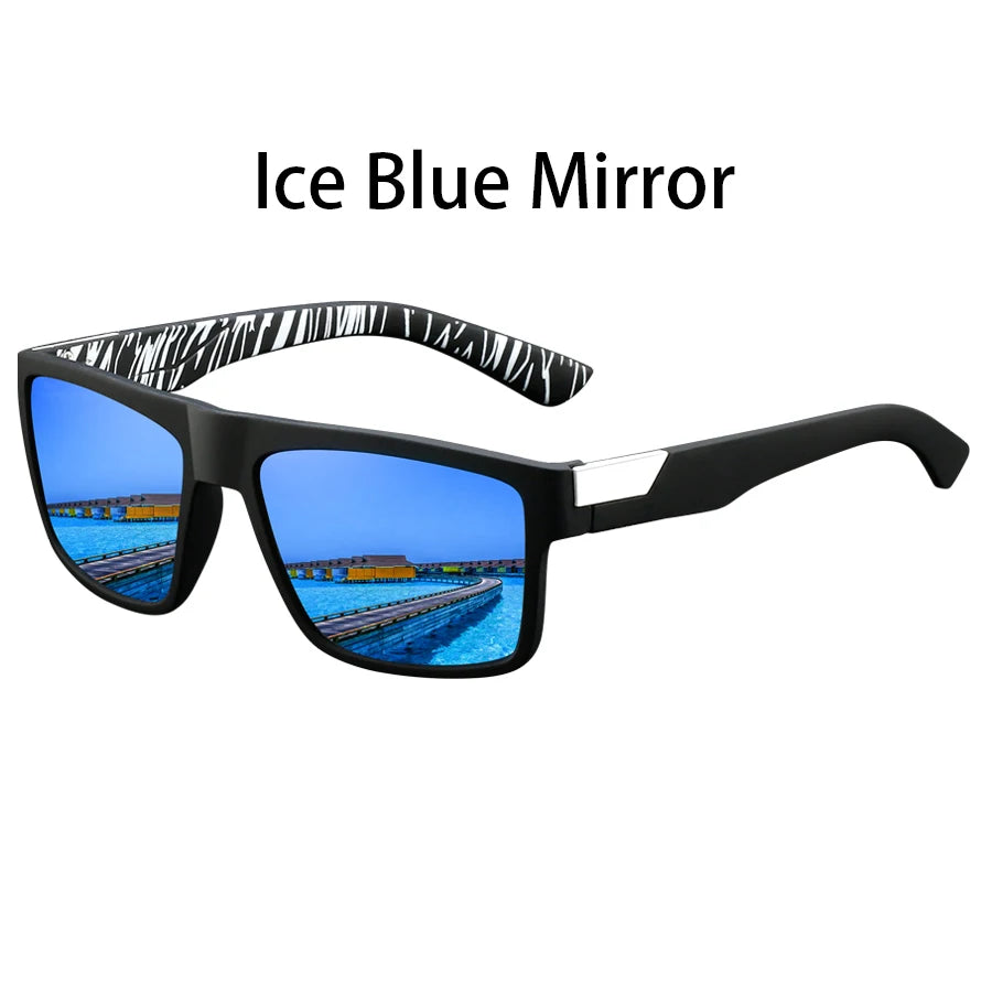 Fashion Square Vintage  Sunglasses Men Women Retro Driving Fishing Luxury Brand Designer Sun Glasses  Eyewear