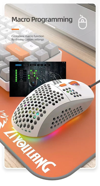 Ultralight Gaming Mouse or 24 Inch Curved Monitor, FHD(1920×1080p) 75HZ Computer Monitors, 178° Wide Viewing Angle PC Monitor