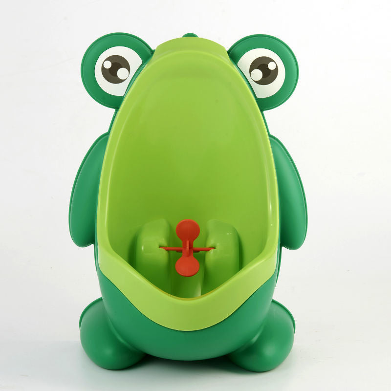 Baby Boys Standing Potty Cartoon Frog Shape Wall-Mounted Urinals Toilet Training Stand Vertical Urinal Potty Pee Infant Toddler