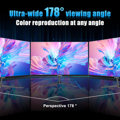 FYHXele 24Inch 100Hz Gaming Monitor 1080P Desktop Display 2ms Response Time Eye Care Screen LCD Support HDR G-Sync VESA