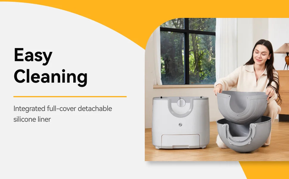 Furoomate - Automatic Smart Cat Litter Box, Self-Cleaning, 11L, High-Capacity Pet Toilet Tray