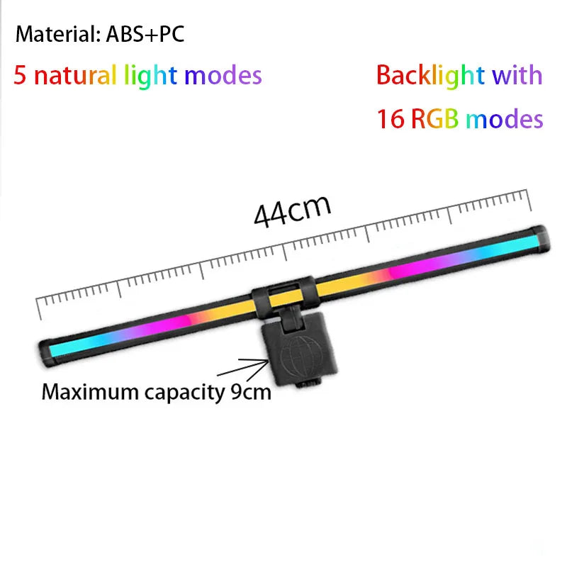 RGB Monitor Light Bar Computer Screen Hanging Lights Atmosphere Table Lamp Reading Night Lights Gaming Monitor Dimming Lights