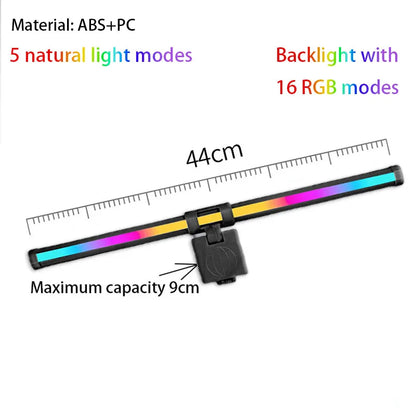 RGB Monitor Light Bar Computer Screen Hanging Lights Atmosphere Table Lamp Reading Night Lights Gaming Monitor Dimming Lights