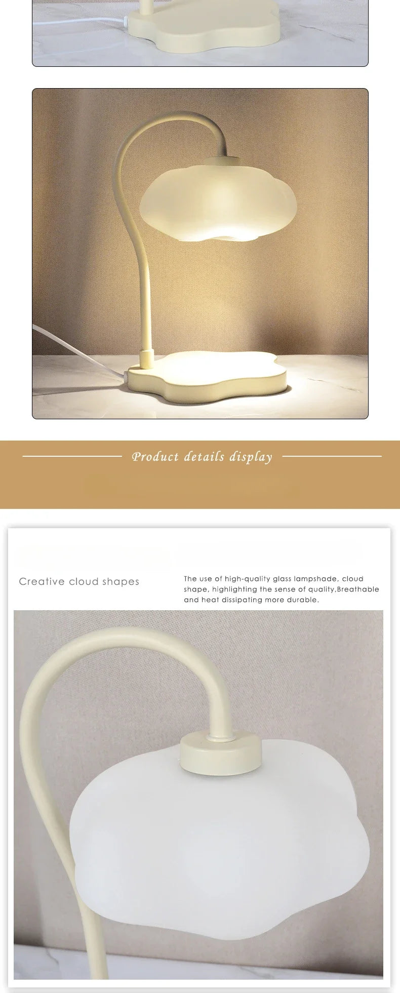 Creative Cloud-Shaped Wax Melt Lamp with Timer  Aromatherapy Night Light, Scented Candle Warmer, Stylish Desk Table Lamp