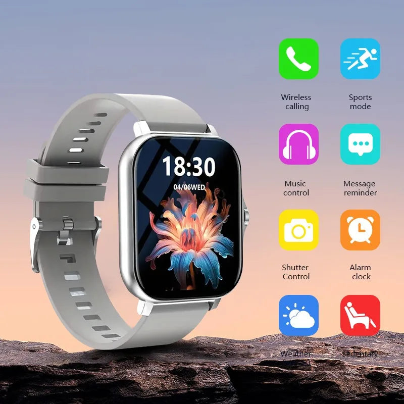 Smart Watch 1.83-inch Full-touch-screen Sports Fitness Watch Is Equipped with Call Function, Pedometer Calculator, Sports Mode