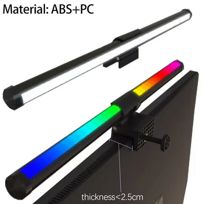 RGB Monitor Light Bar Computer Screen Hanging Lights Atmosphere Table Lamp Reading Night Lights Gaming Monitor Dimming Lights