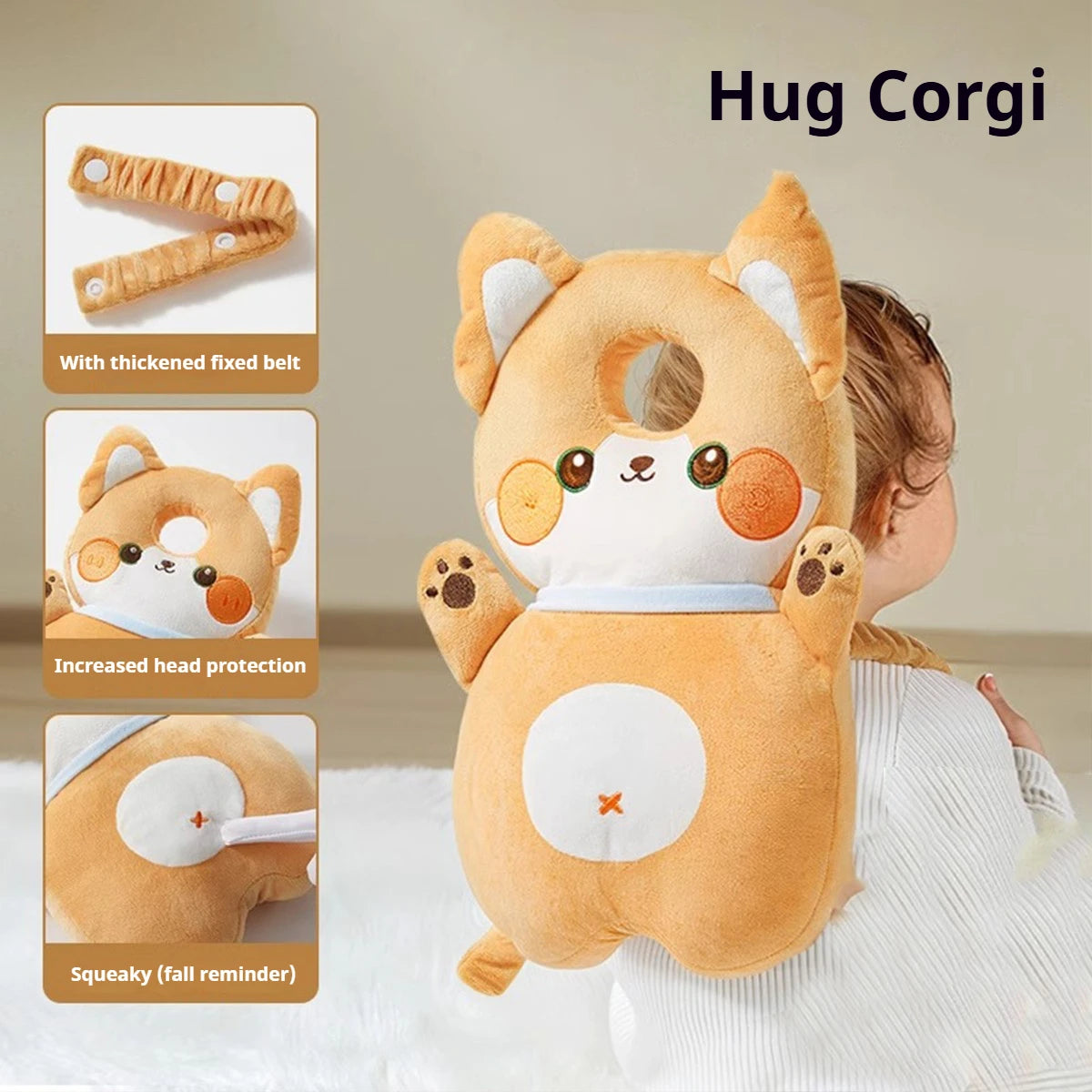 AIBEDILA Baby Head Protection Headrest Cushions for Babies Newborn Baby Care Things Gadgets Bedding Kids Security Pillows AB268