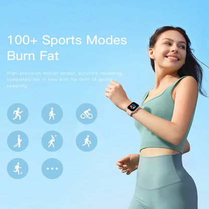 Smart Watches for Man Original 1.83 Inch HD Screen Receive Call Message Reminder Music Play AI Voice Multifunctional Smartwatch