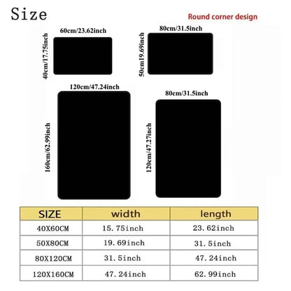 Anime Theme Carpet Various Styles With Somersault Cloud Sharingan Patterns Non Slip Rug For Living Room Bedroom Decor