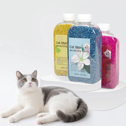 Cat Litter Deodorizer Beads - Eliminate Bad Smell, Safe for Cats & Kittens - Sprinkle & Go! | Non-Toxic