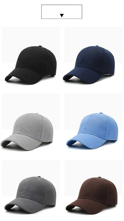 Unisex Cap Casual Plain Baseball Cap Adjustable Snapback Hats For Women Men Hip Hop Cap Street Dad Hat