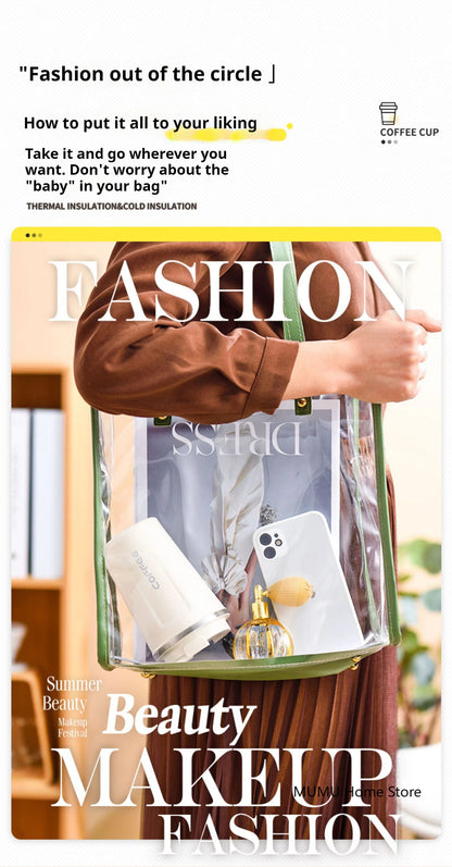 380/510ML Stainless Steel Coffee Mug Portable Tumbler Vacuum Flasks Car Thermal Cup Keeps Cold and Heat Thermal Mug Coffee Cup