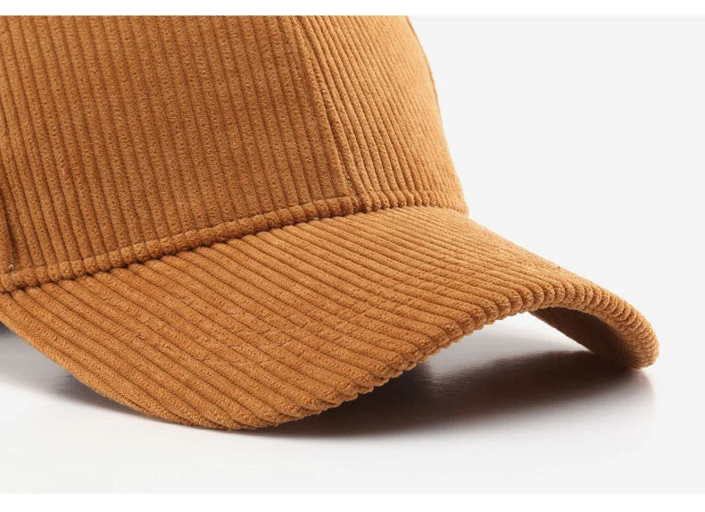 SLECKTON Custom Baseball Cap for Women and Men Fashion Design Brand LOGO Letter Embroidery Hats Corduroy Hats Unisex Wholesale