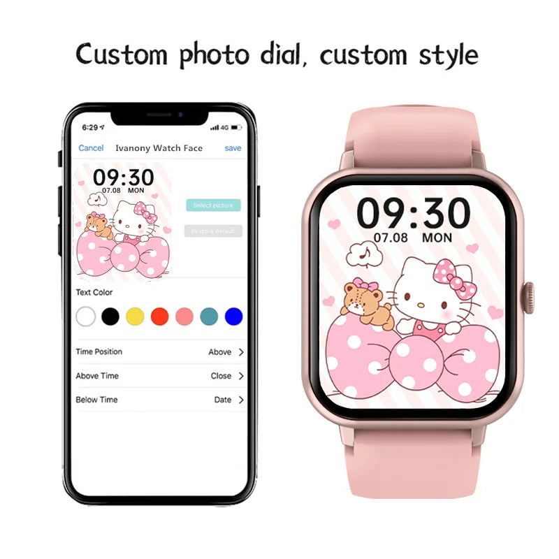 Smart Watches for Man Original 1.83 Inch HD Screen Receive Call Message Reminder Music Play AI Voice Multifunctional Smartwatch