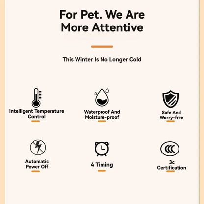 Adjustable Temperature Waterproof Pet Heating Pad Electric Blanket Winter Warmer Dog Mattress for Cats And Dogs US/EU