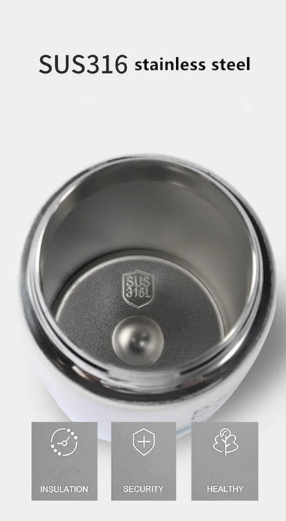 400ML Children Thermos Water Bottle Kids Thermos Mug Baby Duck Billed Straw 316 Stainless Steel Vacuum Flasks Tumbler Thermo Cup