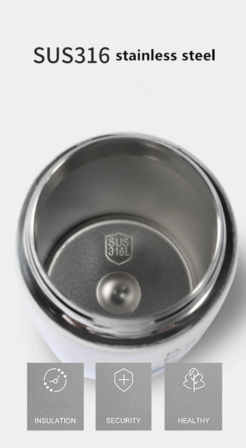 400ML Children Thermos Water Bottle Kids Thermos Mug Baby Duck Billed Straw 316 Stainless Steel Vacuum Flasks Tumbler Thermo Cup