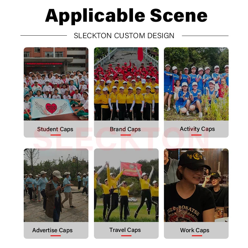 SLECKTON Custom Baseball Cap for Women and Men Fashion Design Brand LOGO Letter Embroidery Hats Corduroy Hats Unisex Wholesale