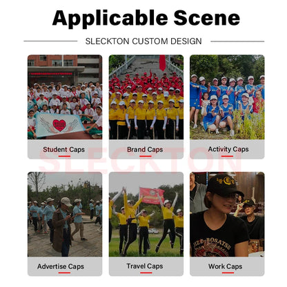 SLECKTON Custom Baseball Cap for Women and Men Fashion Design Brand LOGO Letter Embroidery Hats Corduroy Hats Unisex Wholesale