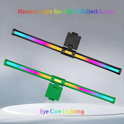 RGB Monitor Light Bar Computer Screen Hanging Lights Atmosphere Table Lamp Reading Night Lights Gaming Monitor Dimming Lights