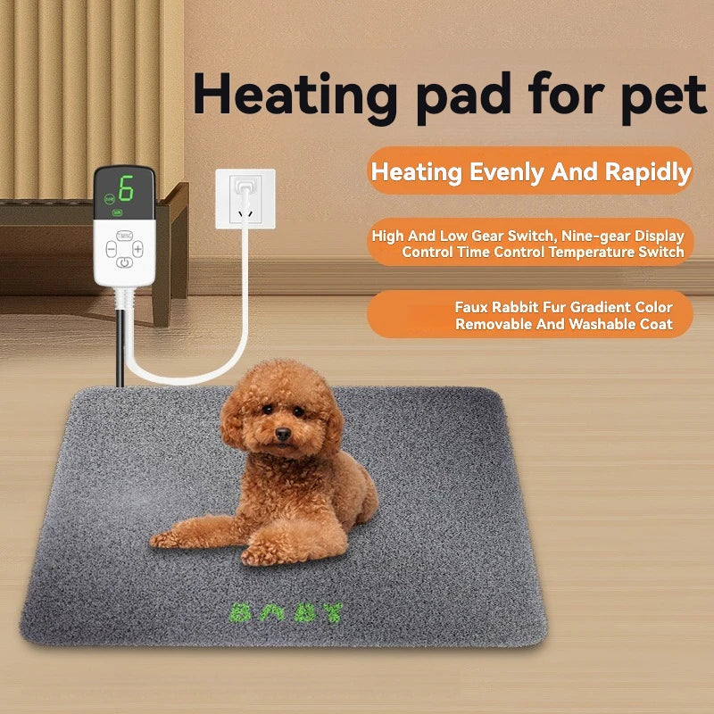 Adjustable Temperature Waterproof Pet Heating Pad Electric Blanket Winter Warmer Dog Mattress for Cats And Dogs US/EU