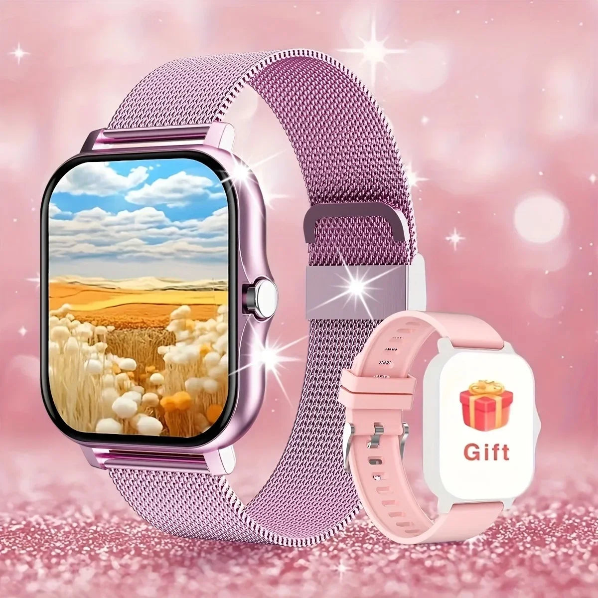 Smart Watches 2025 For Man Women Bluetooth Message Notification Smarthwhatch 1.91'' Display Fitness Tracker Smartwatch Android