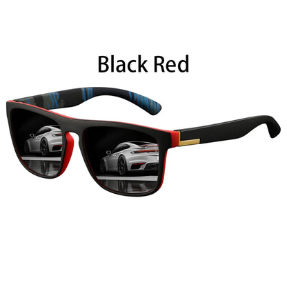 Fashion Square Vintage  Sunglasses Men Women Retro Driving Fishing Luxury Brand Designer Sun Glasses  Eyewear
