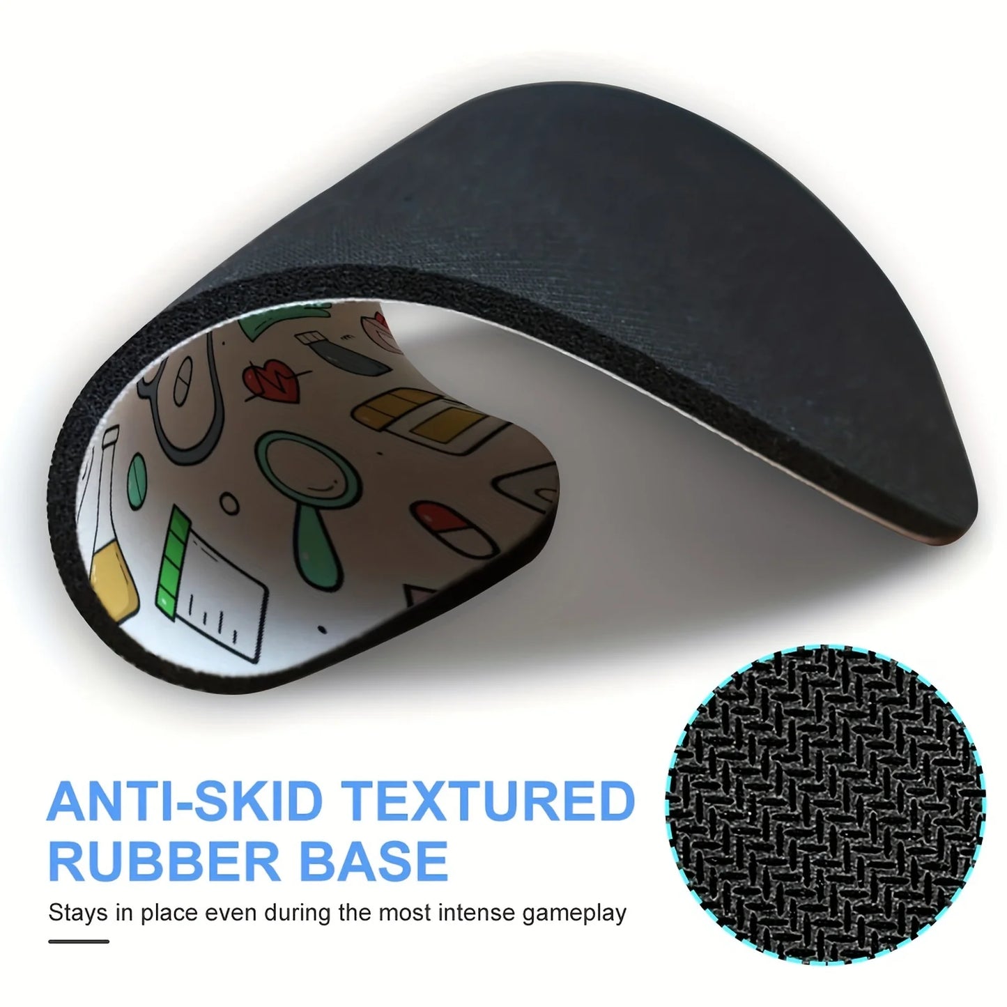 Round Nurses Doctors Office Rug Non-Slip Rubber Mouse Pad Gamers Desk Mat Mousepad Mouse Mat Playmat Set Up Desk Organizer