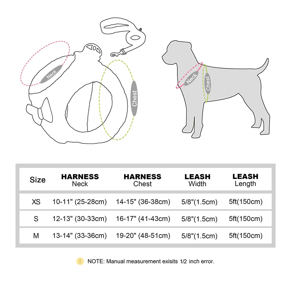 Winter Warm Pet Dog Harness Leash Set Soft Fur Padded Puppy Cat Harness Vest Thick Dogs Vest For Small Medium Dogs Chihuahua Pug